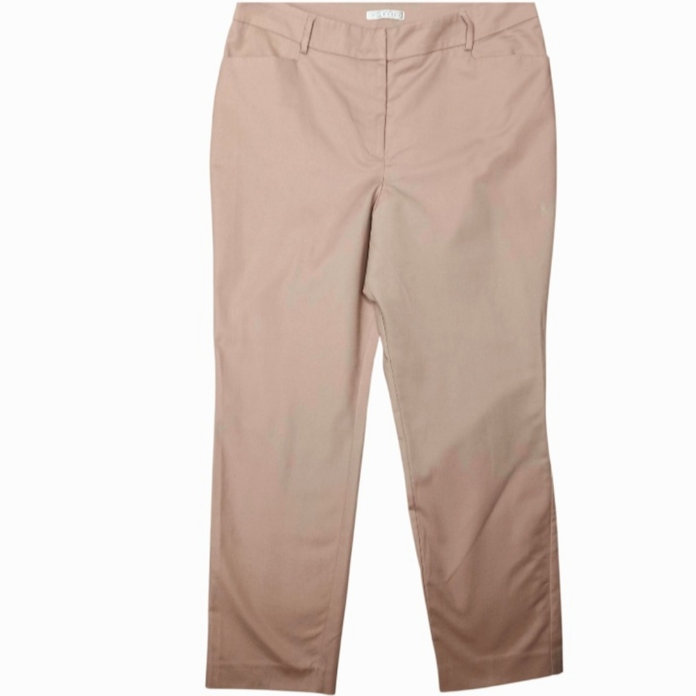 Dana Buchman Vintage Light Tan Trousers Size 10 34in Waist 26in Inseam